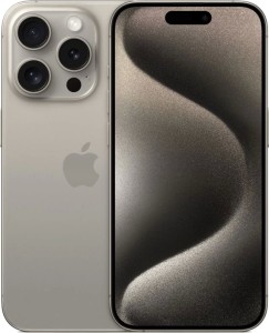 Смартфон Apple iPhone 15 Pro 256GB, Natural Titanium (серый)