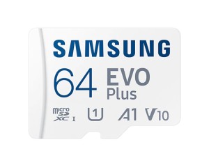 Карта памяти micro SDXC 64Gb Samsung EVO Plus UHS-I U1 A1 + ADP 130Mb/s (MB-MC64KA)