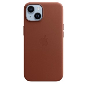 Кожаный чехол MagSafe для iPhone 14 - Umber (MPP73ZM/A)