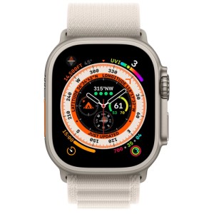 Apple Watch Ultra 49mm Starlight Alpine Loop (MQFC3) Medium