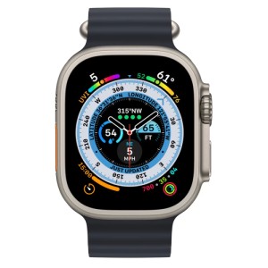 Apple Watch Ultra 49mm Titanium Case with Midnight Ocean Band