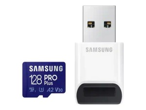 Карта памяти Samsung PRO Plus microSDXC 128GB с картридером (MB-MD128KB)