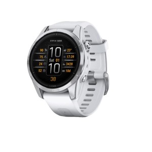 Умные часы Garmin EPIX Pro (Gen 2) 42mm, Silver / Whitestone Band (010-02802-01)