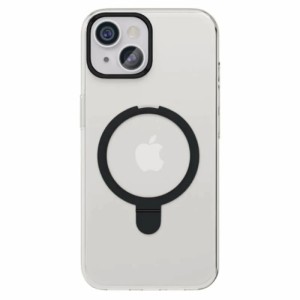 Чехол защитный "vlp" Ring Case с MagSafe подставкой для iPhone 15, черный