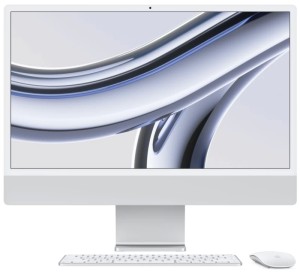 Моноблок Apple iMac 24 Retina 4,5K (M3, 8C CPU/10C GPU, 2024), 24 ГБ, 2 ТБ SSD, NUM-ENG KB, Silver (серебристый) Z19D0023J