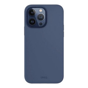 Чехол Uniq Lino Hue with MagSafe для iPhone 15 Pro Max Blue синий IP6.7P(2023)-LINOHMBLU