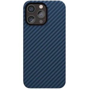 Чехол защитный "vlp" Kevlar Case с MagSafe для iPhone 15 Pro, синий