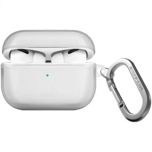 Чехол с карабином Uniq Glase TPU case для AirPods Pro 2, прозрачный (AIRPODSPRO2-GLSCLR)