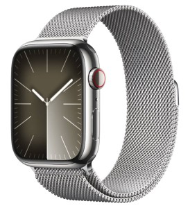 Смарт-часы Apple Watch Series 9 GPS + Cellular 45mm Stainless Steel Case with Milanese Loop