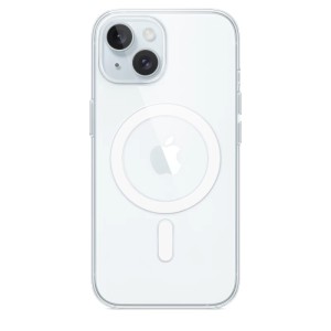 Чехол Apple iPhone 15 Clear Case с MagSafe, прозрачный (MT203)