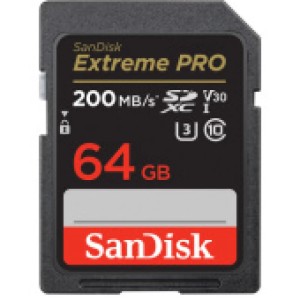 Карта памяти SanDisk Extreme Pro 64GB SDXC UHS-I Class 3 V30 200 MB/s