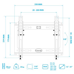 Кронштейн KROMAX IDEAL-6 чёрный