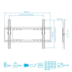 Кронштейн KROMAX IDEAL-102 черный