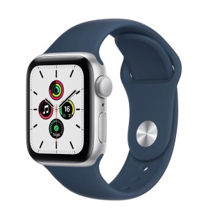 Apple Watch SE 2020 GPS 40mm Aluminum Case with Sport Band Abyss Blue (Серебристый/Синий) MKNY3LL/A