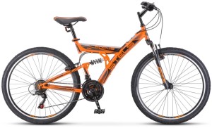 Горный велосипед STELS Focus V 26 18-sp V030 (2022) оранжевый/черный (требует финальной сборки)