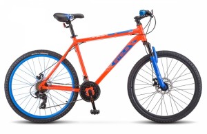 Горный велосипед STELS Navigator 500 MD 26 F020 (2021) 20" красный/синий (требует финальной сборки)