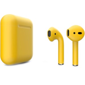 Наушники Apple AirPods 2 Color (без беспроводной зарядки чехла) Жёлтый матовый