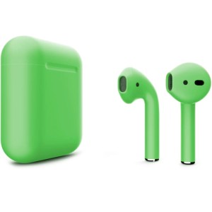 Наушники Apple AirPods 2 Color (без беспроводной зарядки чехла) Салатовый матовый