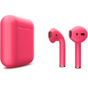 Наушники Apple AirPods 2 Color (без беспроводной зарядки чехла) Малиновый матовый