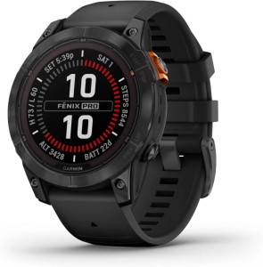 Умные часы Garmin Fenix 7X Pro Solar Edition Slate Gray with Black Band (010-02778-00)