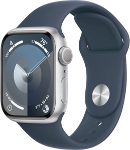 Умные часы Apple Watch Series 9 41 мм, S/M 130-180, Aluminium Case GPS, серебристый