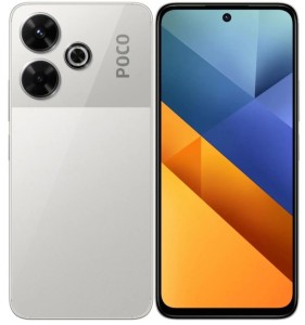 Смартфон Xiaomi Poco M6 4G 6/128, серебристый