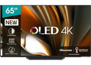 65" Телевизор Hisense 65A85H, OLED, 4K Ultra HD, черный, смарт ТВ, VIDAA