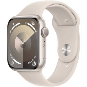 Смарт-часы Apple Watch Series 9 45mm Starlight Aluminum Case with Starlight Sport Band M/L (MR973)