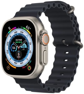 Умные часы Apple Watch Ultra 49 мм Titanium Case Cellular, титановый/полуночный Ocean Band