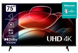 Телевизор Hisense 75" 4K UHD 75A6K