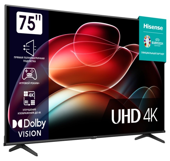 Телевизор Hisense 75" 4K UHD 75A6K