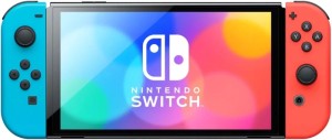 Игровая приставка Nintendo Switch OLED, 64 ГБ, синий/красный