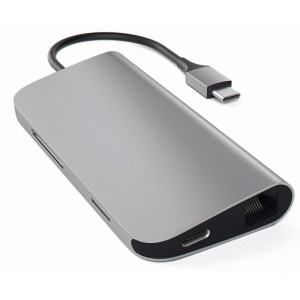 Хаб Satechi USB-C 8 в 1 (ST-TCMAM) Space Gray