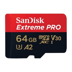 Карта памяти Sandisk Extreme Pro 64GB MicroSDXC Class 10/UHS-I/U3/V30/A2/170 Мб/с SDSQXCY-064G-GN6MA