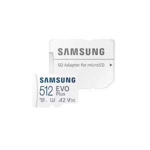 Карта памяти Samsung EVO Plus 512GB MicroSDXC Class 10/UHS-I/U3/130Мб/с MB-MC512KA