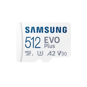 Карта памяти Samsung EVO Plus 512GB MicroSDXC Class 10/UHS-I/U3/130Мб/с MB-MC512KA