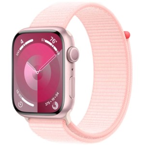 Смарт-часы Apple Watch Series 9 41mm Pink Aluminum Case with Light Pink Sport Loop (MR953)