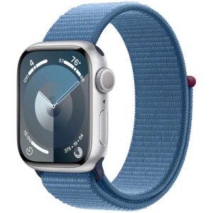 Смарт-часы Apple Watch Series 9 41mm Silver Aluminum Case with Winter Blue Sport Loop (MR923)