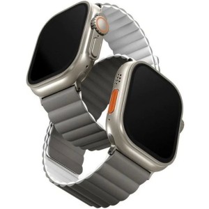 Ремешок Uniq Revix reversible Magnetic для Apple Watch 44/45/49 Grey/White