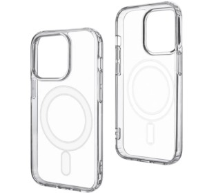Чехол прозрачный силиконовый MagSafe для iPhone 14 Plus (Прозрачный)