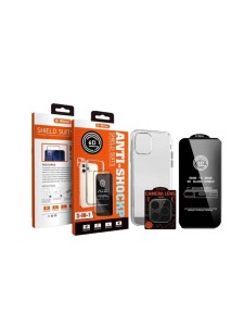 Комплект G-Rhino 3в1 для iPhone 14 Plus (Белый)