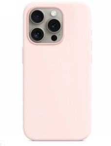 Чехол силиконовый MagSafe для iPhone 15 Pro (Нежно-Розовый)