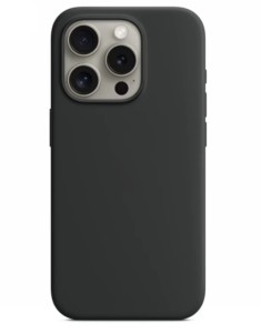 Чехол силиконовый MagSafe для iPhone 15 Pro (Черный)