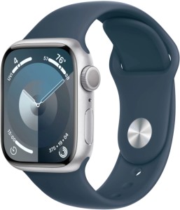 Умные часы Apple Watch Series 9 45мм (45mm, Серебристый M/L, M/L, Sport Band)