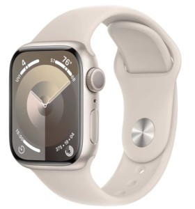 Умные часы Apple Watch Series 9 45мм (45mm, Сияющая звезда M/L, M/L, Sport Band)
