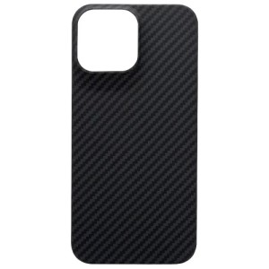 Чехол карбоновый LuxoLife для iPhone 15 (Черный)