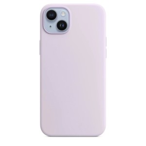 Чехол силиконовый матовый для iPhone 14 (Фиолетовый)