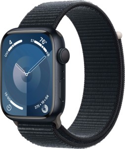 Apple Watch Series 9 45mm Midnight Aluminum Case with Midnight Sport Loop