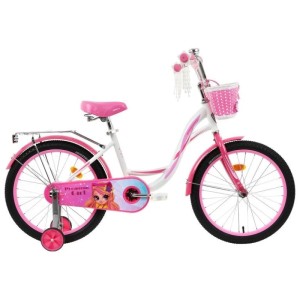 Велосипед 20" GRAFFITI Premium Girl, белый/розовый
