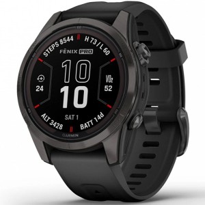 Умные часы Garmin Fenix 7S Pro Sapphire Solar Edition (010-02776-11) Black